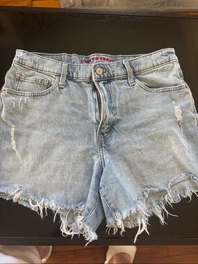 Lucky Brand Light Wash Distressed Denim Shorts